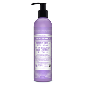 Lotion bio pour les mains et le corps à la lavande et à la noix de coco par Dr. Bronner's