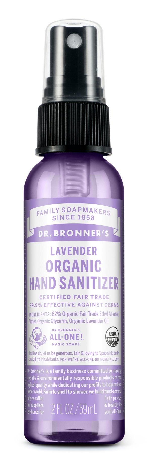 Lavender Organic Hand Sanitizer by Dr. Bronner's