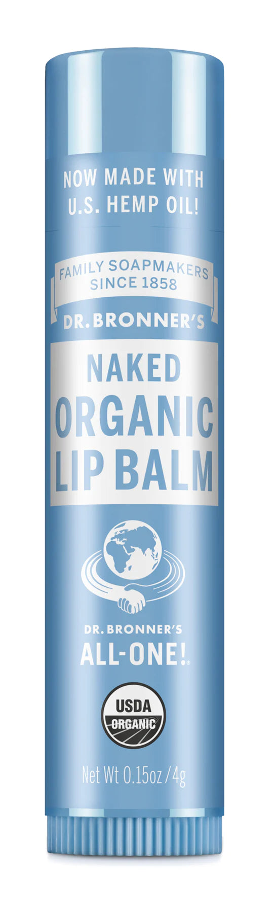 Organic Lip Balm Naked by Dr Bronner's, 4g