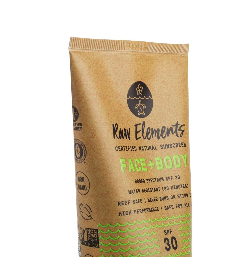 Visage + Corps SPF 30 Tube par Raw Elements 85g