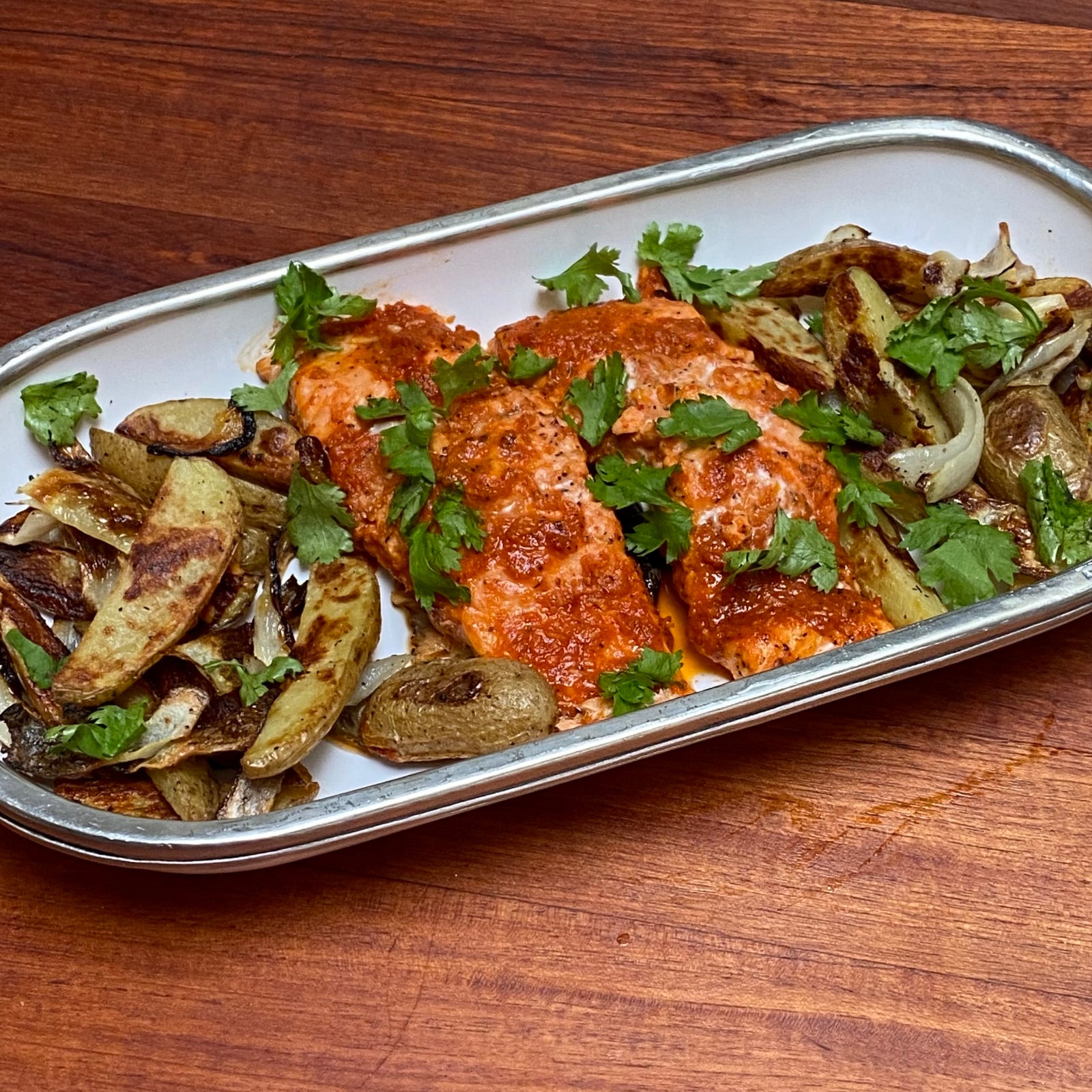 Sheet-Pan Harissa Salmon with Citrus Inspired by Colu Henry of the NYT