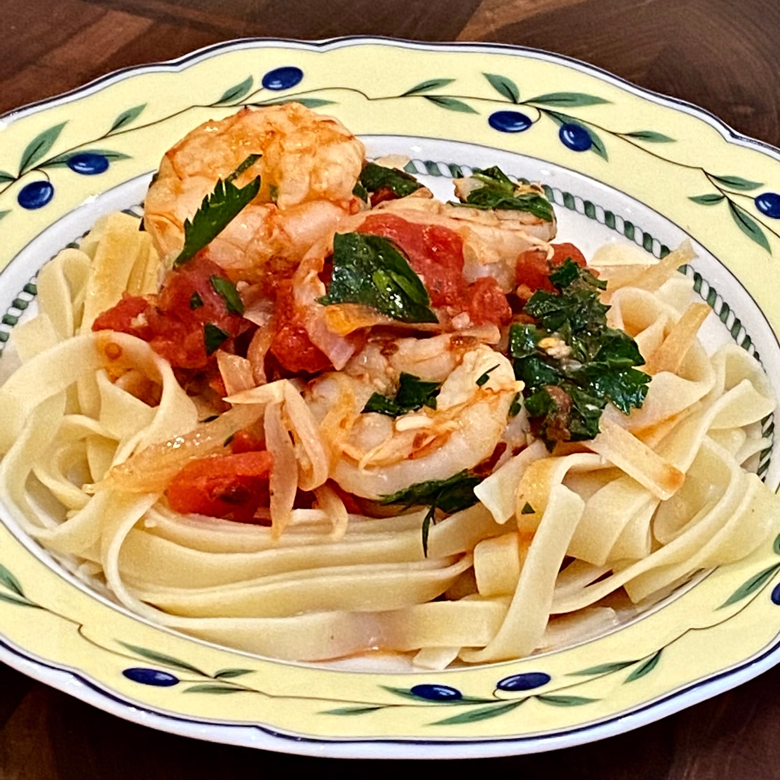 Shrimp Fra Diavolo using Giada De Laurentiis' Recipe on The Food Network