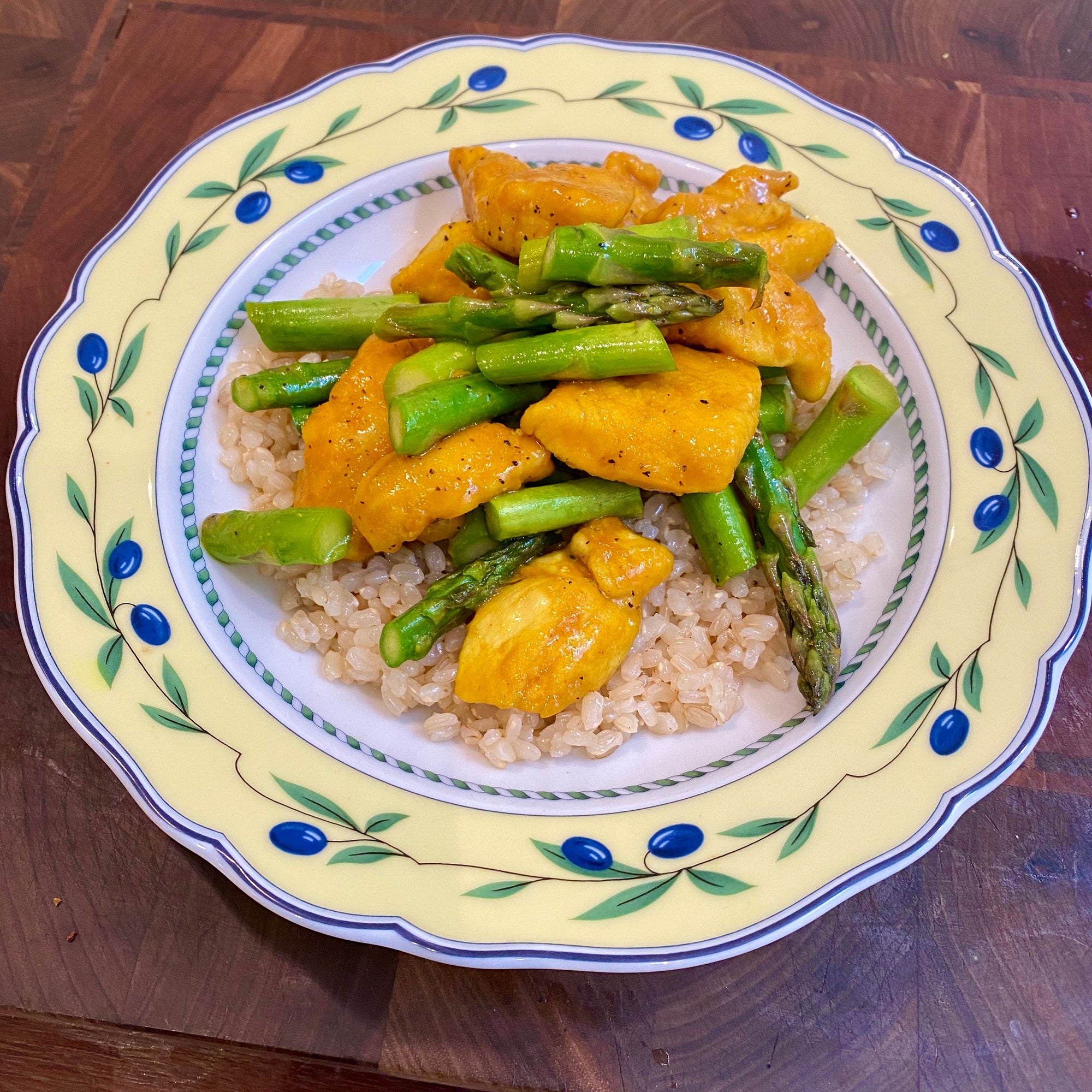 Turmeric-Black Pepper Chicken & Asparagus Inspired by Ali Slagle of the NYT