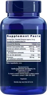 Buffered Vitamin C Powder by Life Extension, 454g