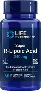 Super R-Lipoic Acid 240mg by Life Extension, 60 capsule