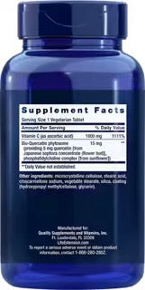Vitamin C and Bio Quercetin Phytosome by Life Extension, 250 tabs
