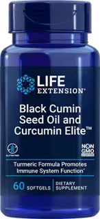 Black Cumin Seed Oil and Curcumin Elite by Life Extension, 60 soft gels