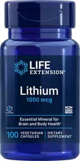 Lithium 1000 mcg by Life Extension, 100 caps