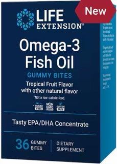 Omega-3 Fish Oil Gummy Bites by Life Extension, 36 gummies