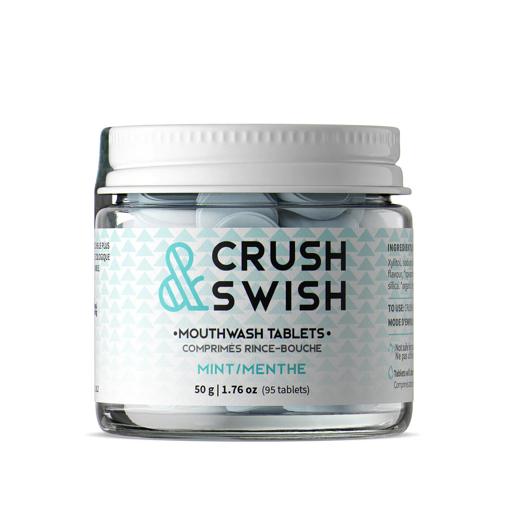 Crush & Swirl Mouthwash Tablets by Nelson Naturals, 50g