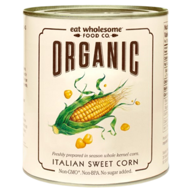 Organic Sweet Corn by Eat Wholesome, 341g