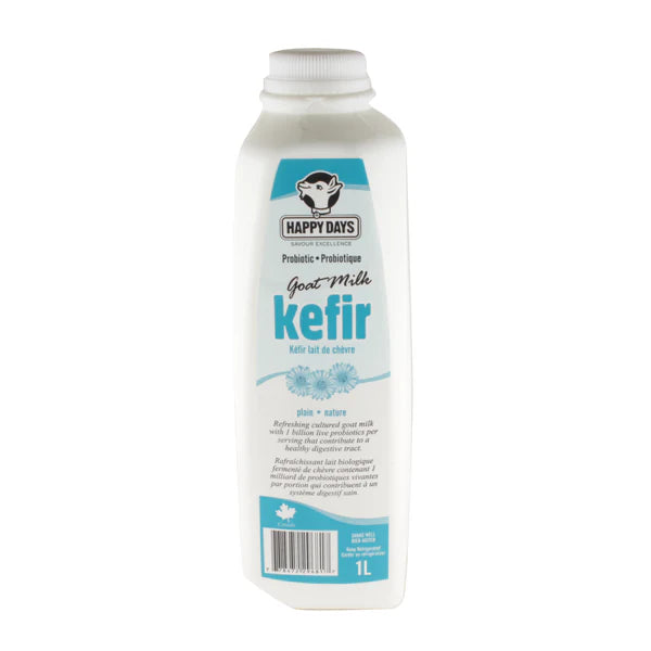 Plain Goat Milk Kefir 1L - Happy Days