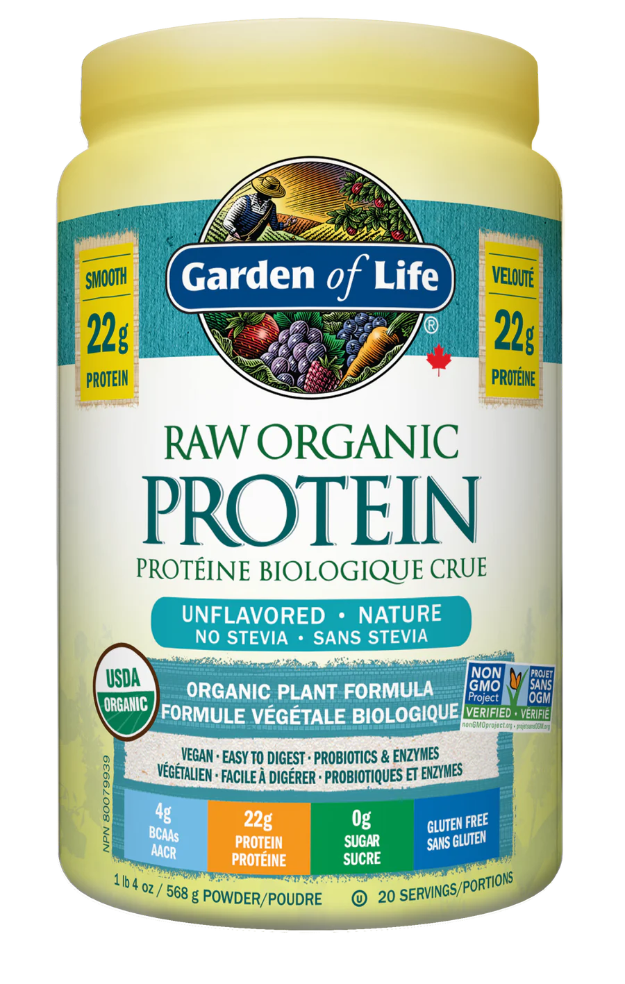 Raw Organic Protein™ - Unflavoured by Garden of Life, 568g