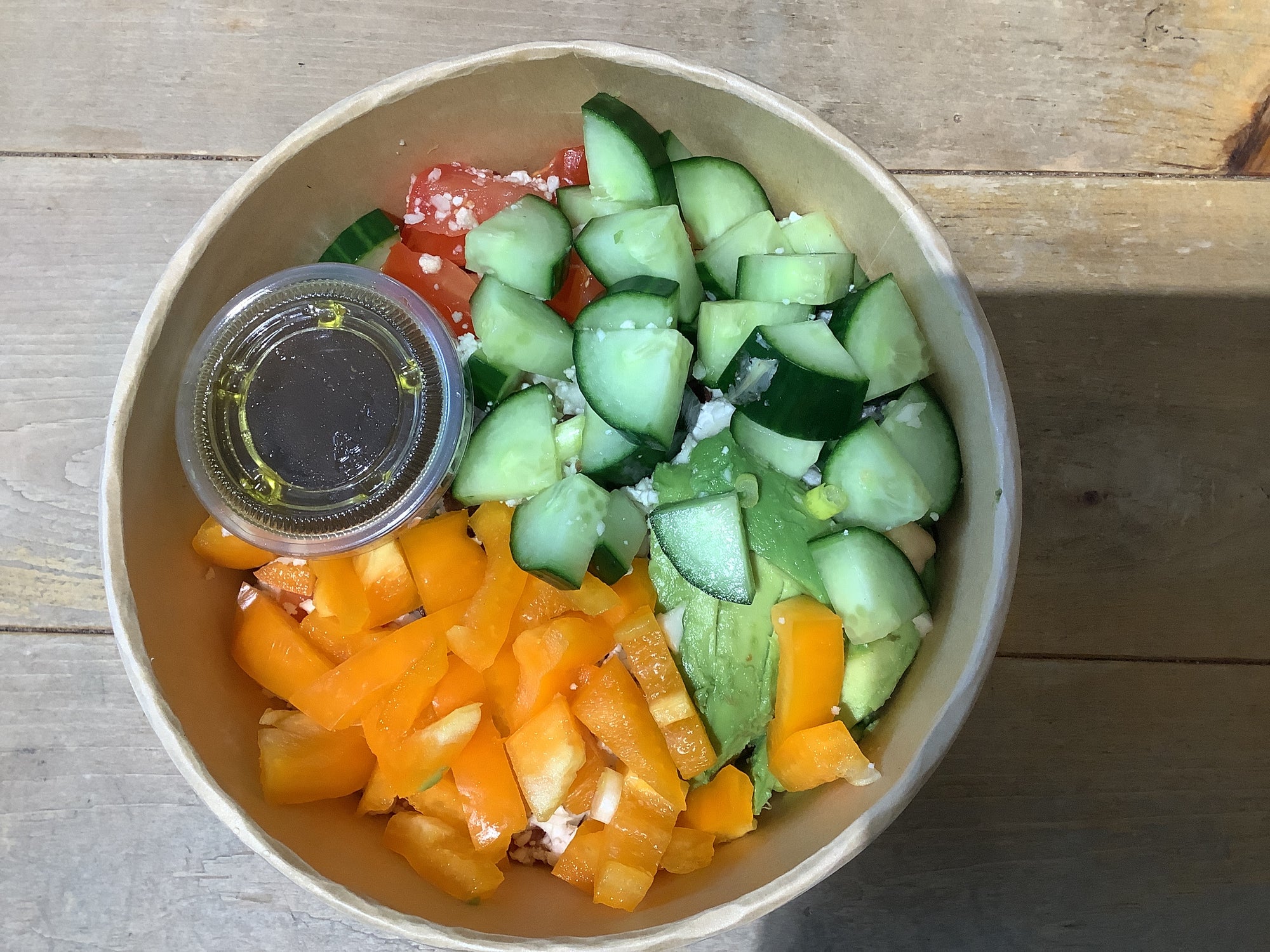 Cauliflower raw Salad with tamari dressing by Marché NDG