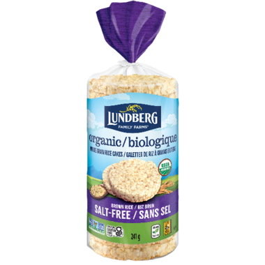 Organic Whole Grain Rice Cakes - Salt Free by Lundberg, 241g