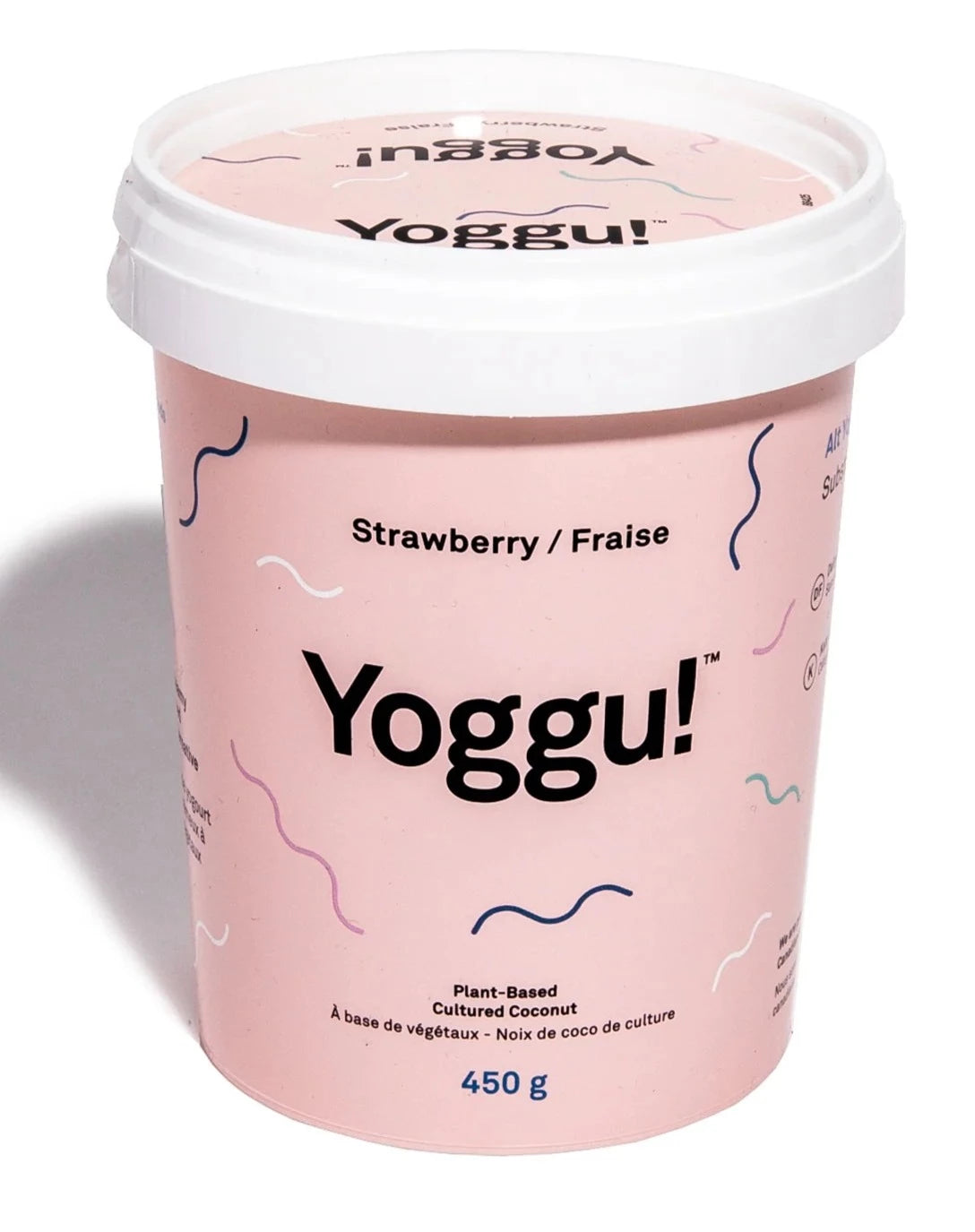 Strawberry Plant Based Greek Yogurt by Yoggu, 450g