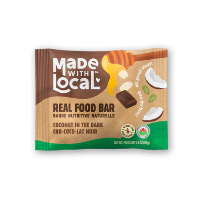 Coconut Dark Chocolate - Real Food Bar by Made with Local, 53g