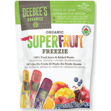 Organic Original Super Fruit Freezies by  DeeBee's, 400g