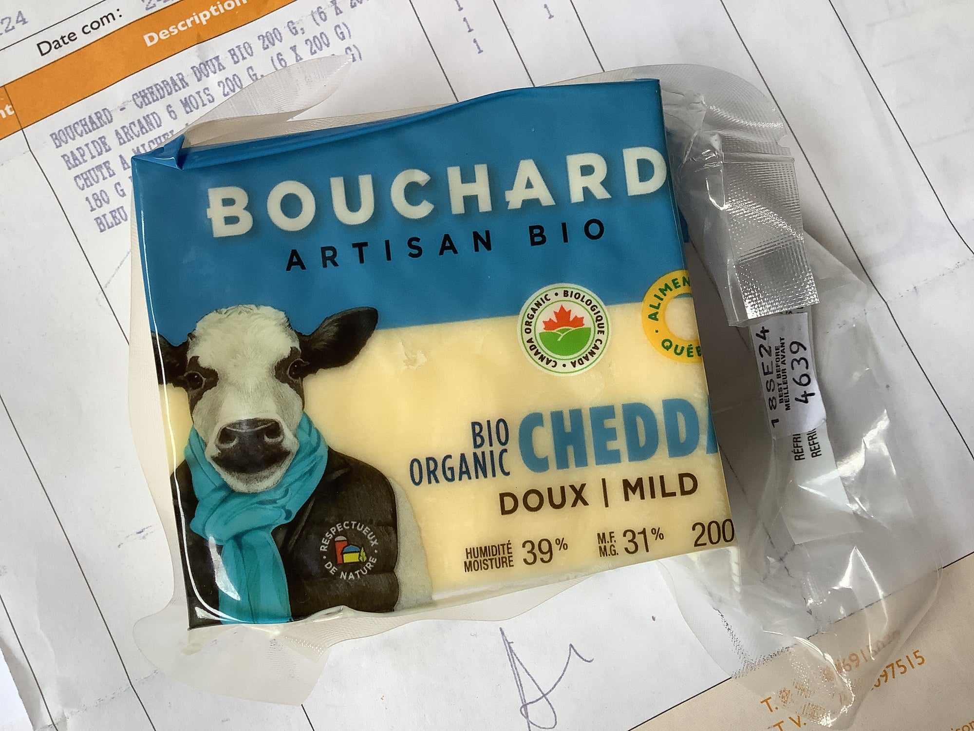 Organic Mild Cheddar by Bouchard