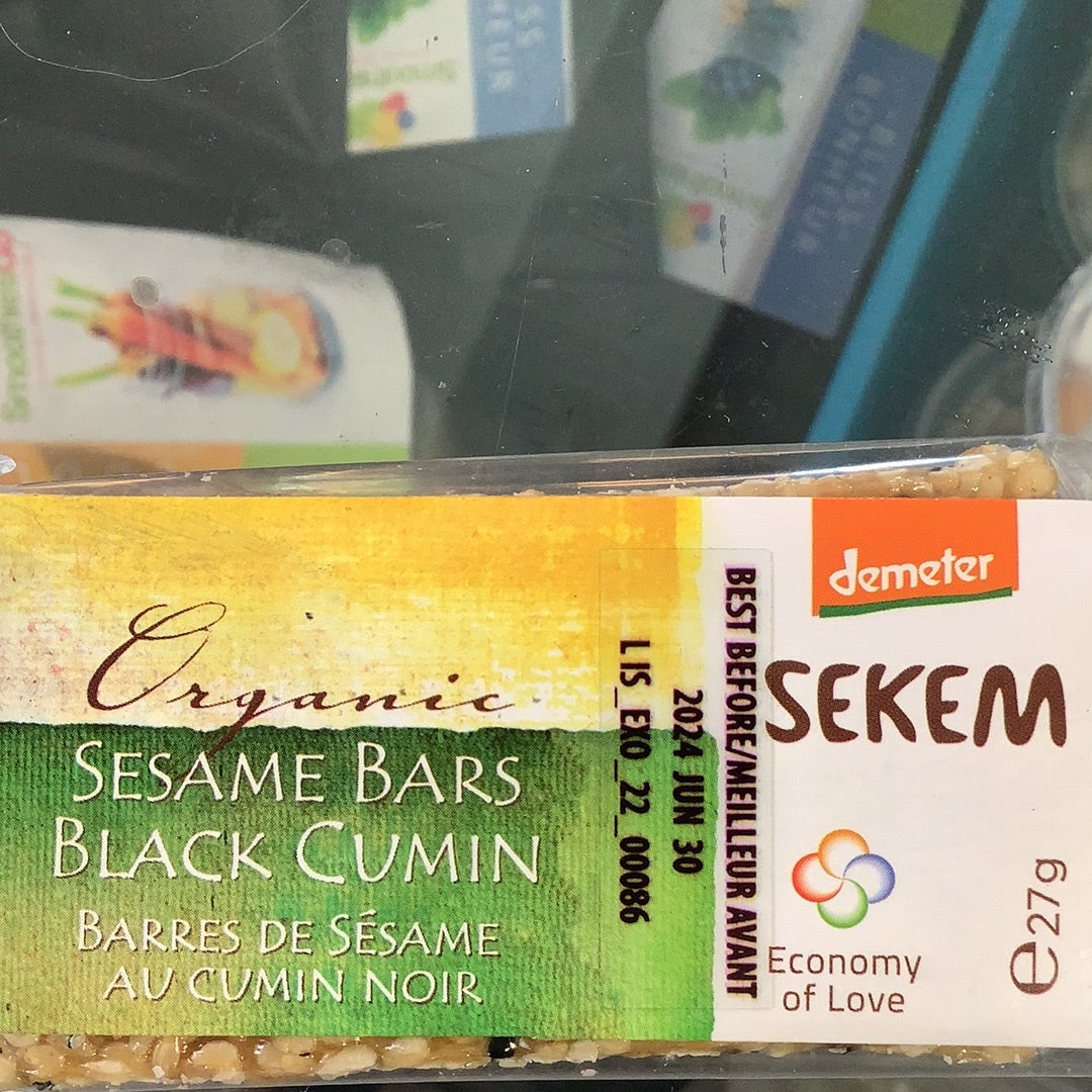 Organic Sesame bars, Black Cumin by Sekem