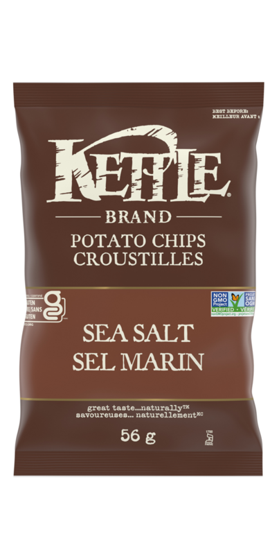 Mini Sea Salt Chips by Kettle Brand, 56g