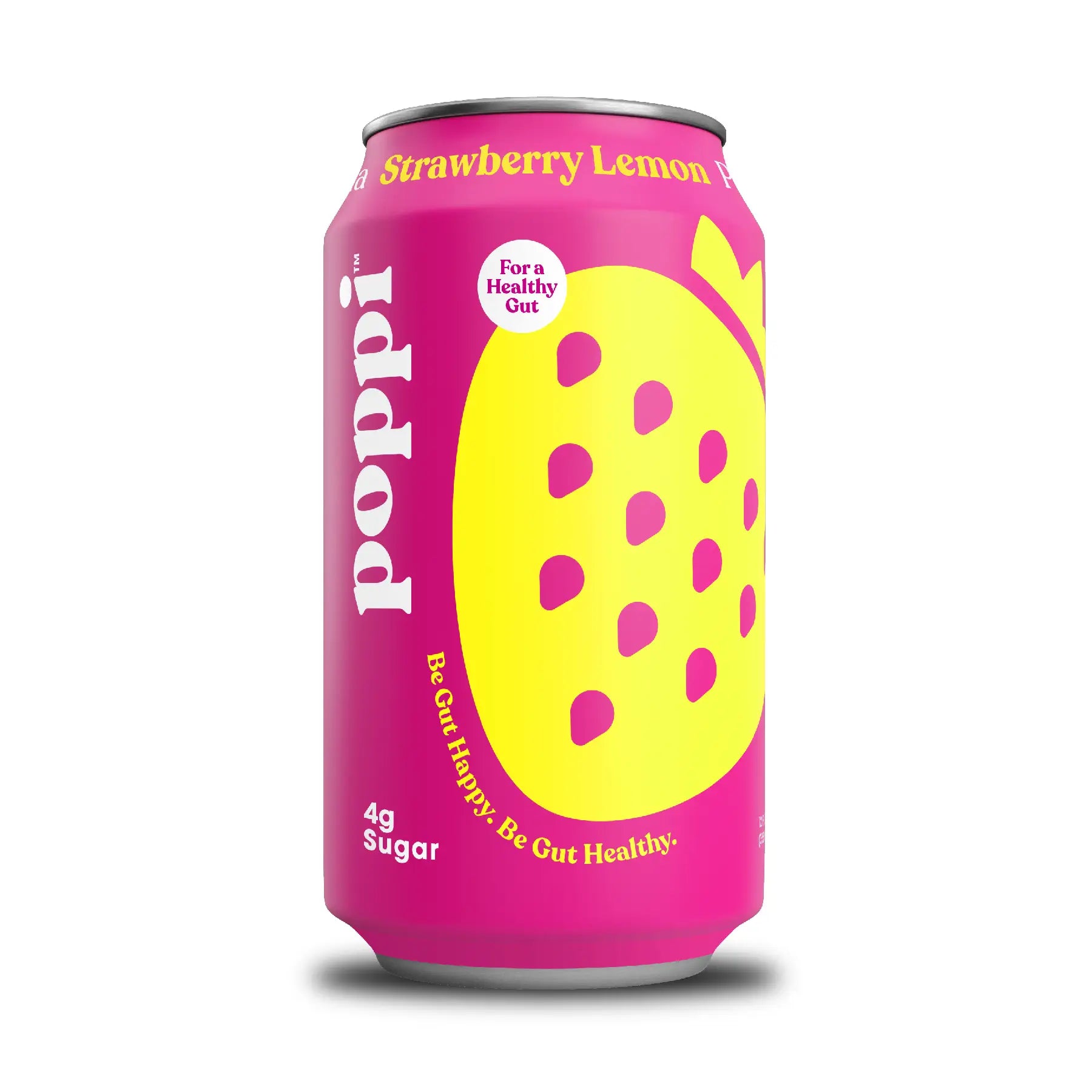 Prebiotic Soda Strawberry Lemon by Poppi, 355ml