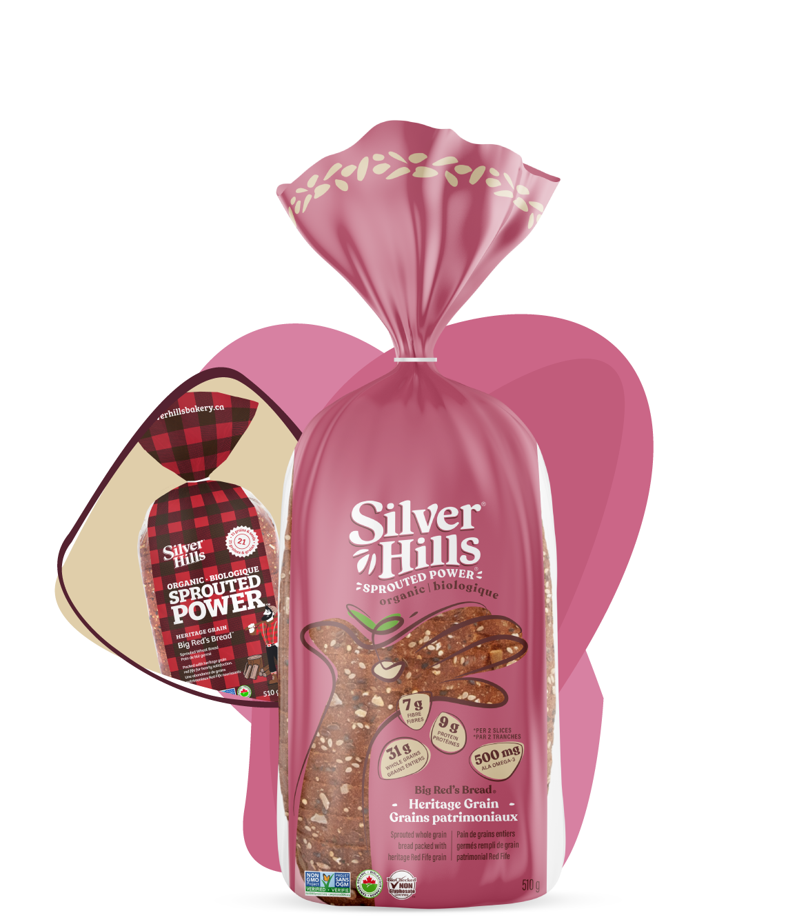 Big Red’s Bread – Heritage Grain by Silver Hills Bakery 510g