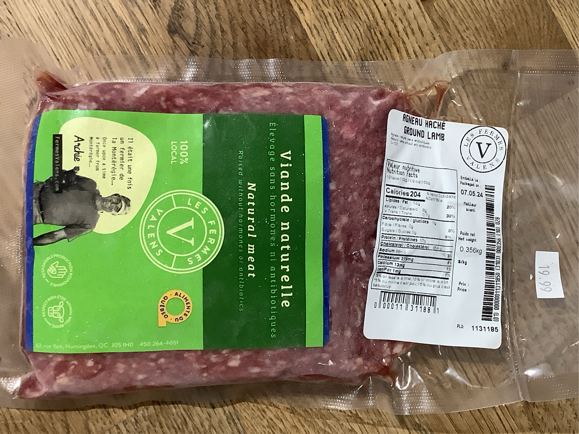 Natural Ground Lamb by Les Fermes Valens