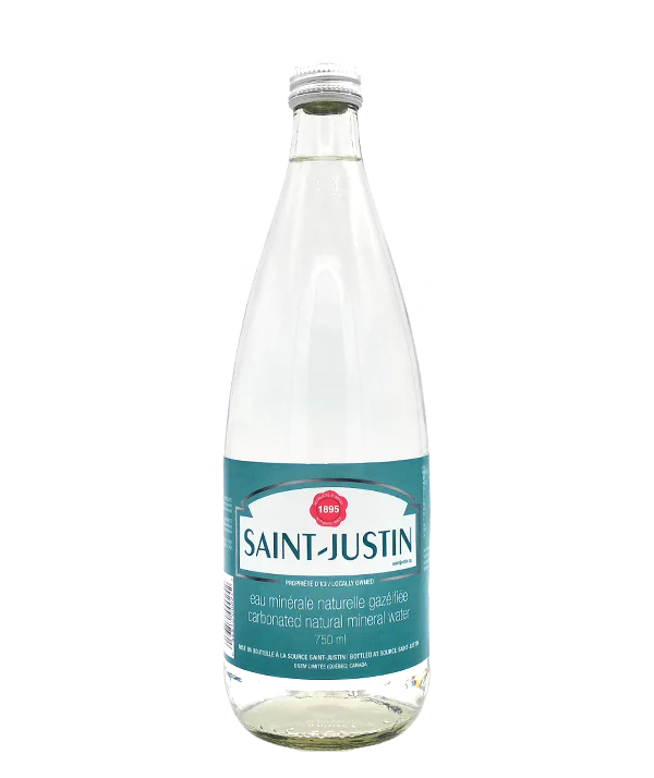 Saint-Justin eau minérale naturelle gazéifiée 355 mL