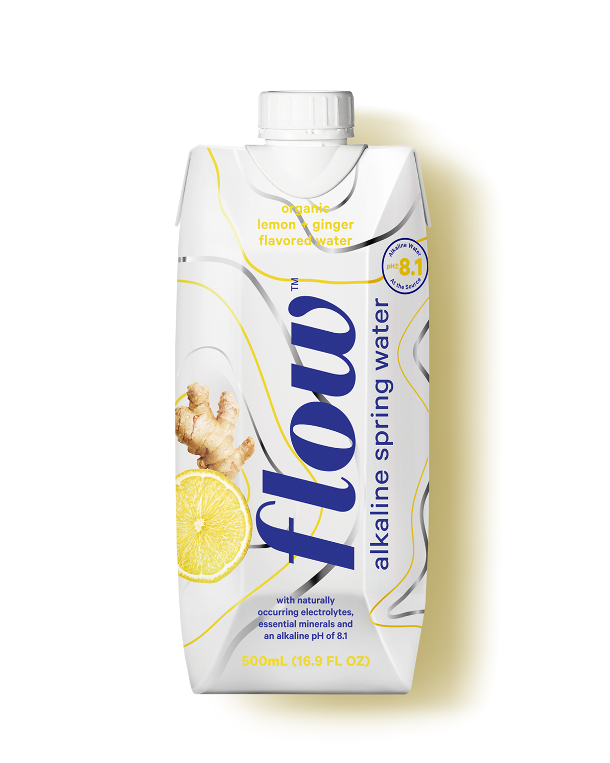 Lemon + Ginger Alkaline Spring Water 500 ml by Flow