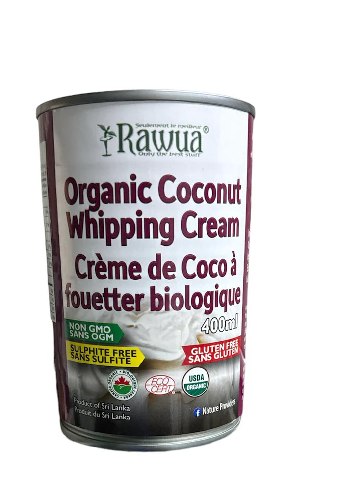 Organic Coconut Whipping Cream by Rawua, 400ml (Copy)