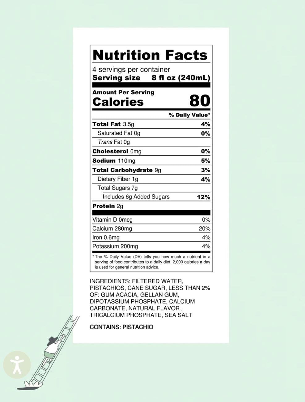 Original Barista Blend Pistachio Milk by Táche, 946mL