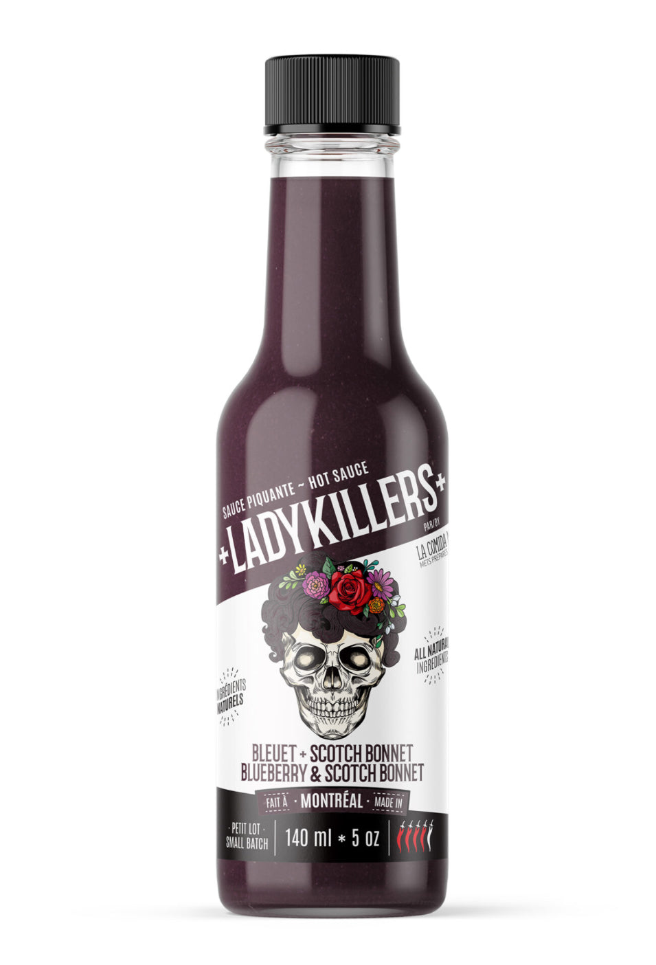 Blueberry and Scotch Bonnet Hot Sauce by Ladykillers, 140mL