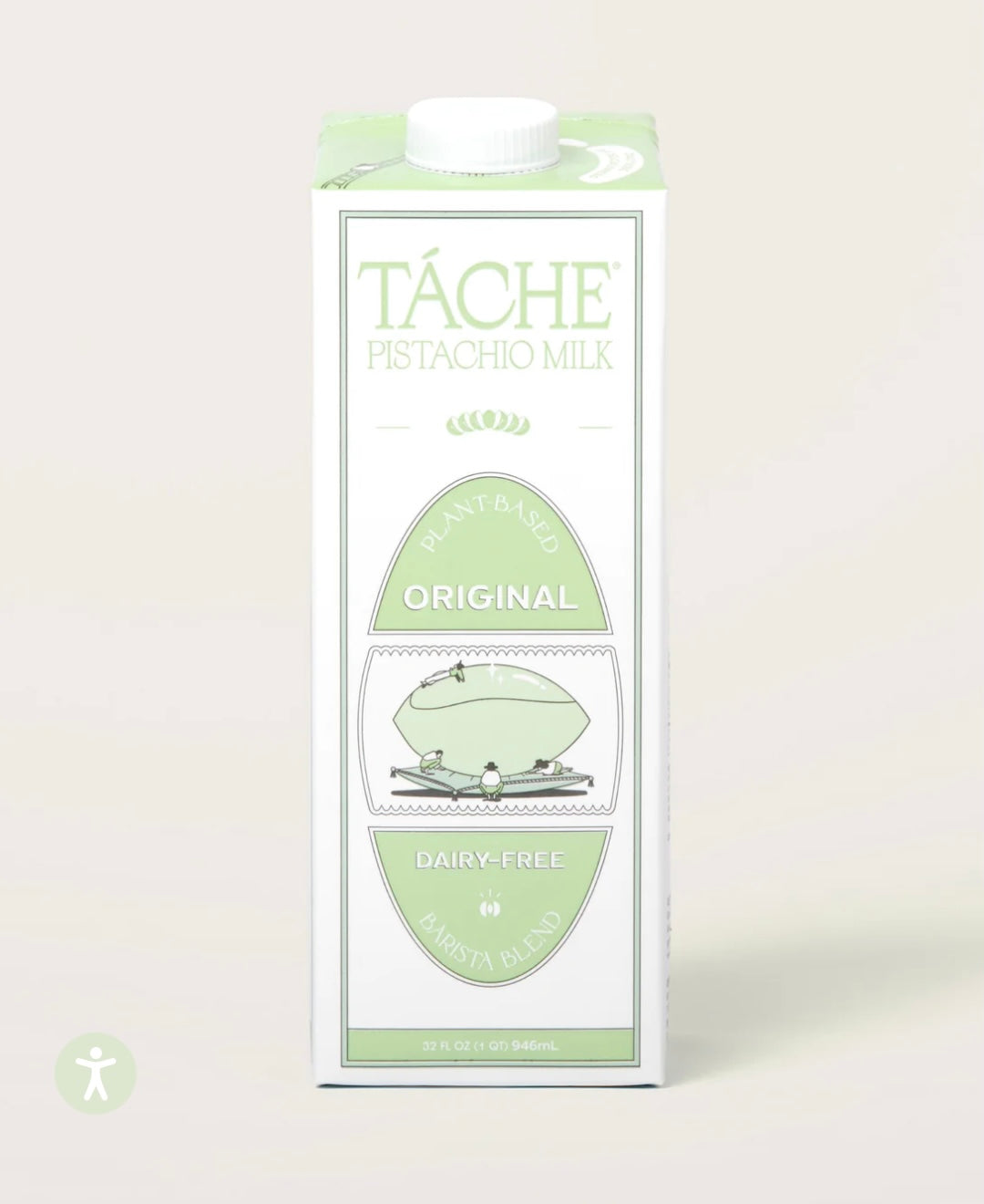 Original Barista Blend Pistachio Milk by Táche, 946mL