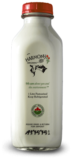 Organic 3.8% milk by Harmony Organic, 1L