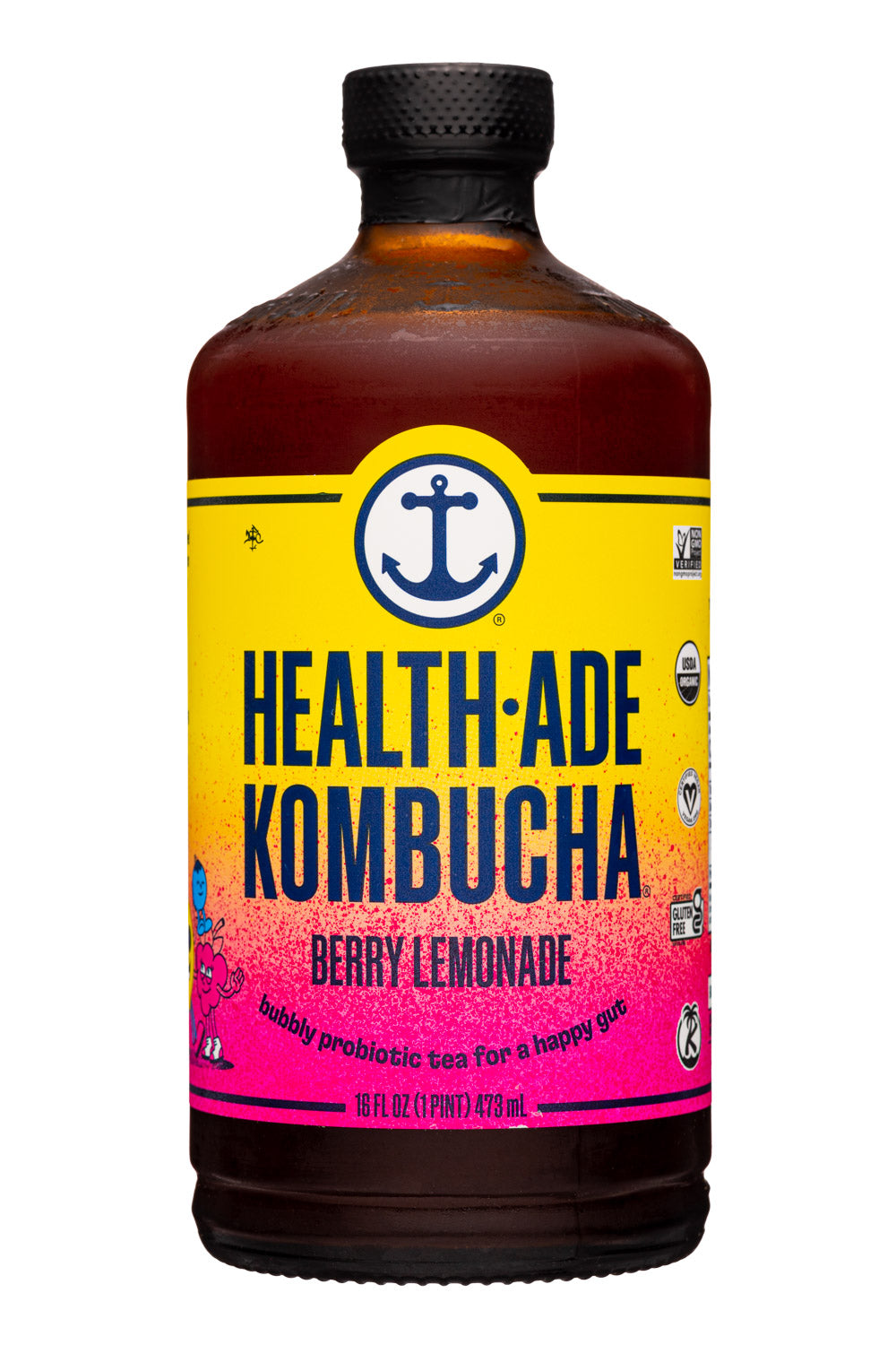 Berry Lemonade Kombucha by Health Ade, 473ml