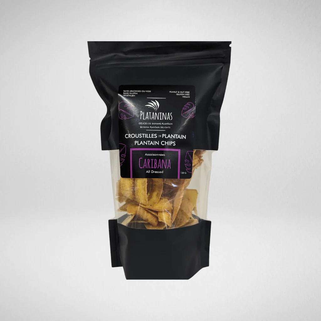 All dressed Plantain Chips by Plataninas, 130g