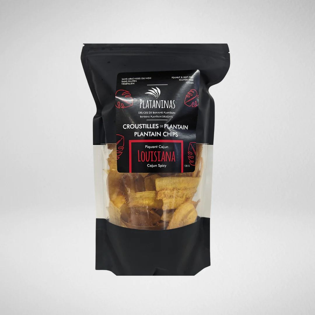 Plantain Chips - Louisiana/Cajun Spicy by Plataninas, 130g