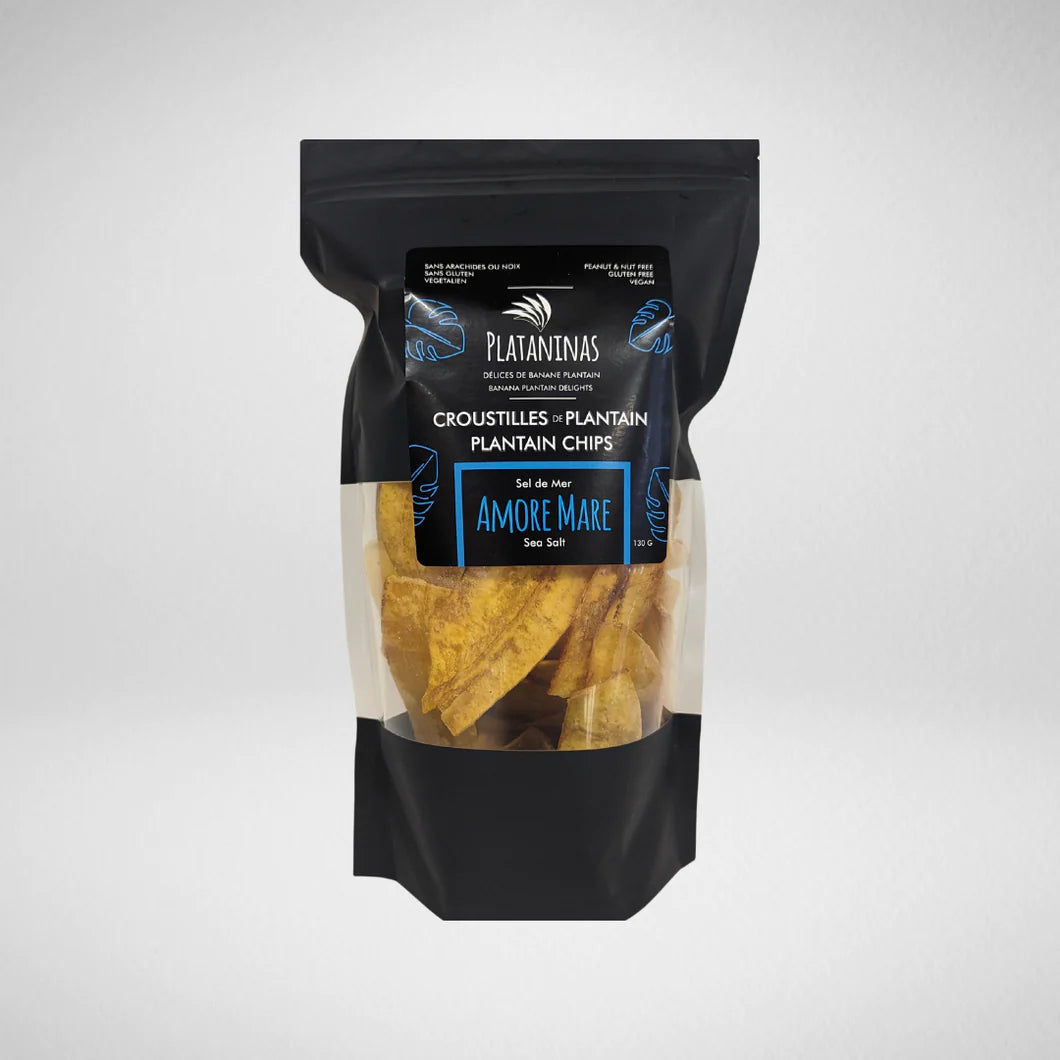 Plantain Chips - Lemonana/Lime & Black Pepper by Plataninas, 130g