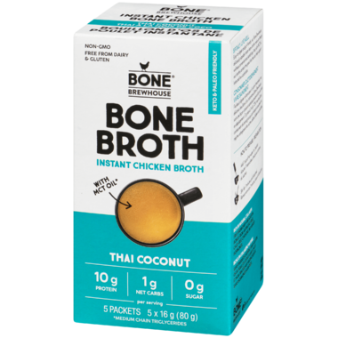 Thai Coconut Instant Chicken Broth by Bone Brewhouse, 80g