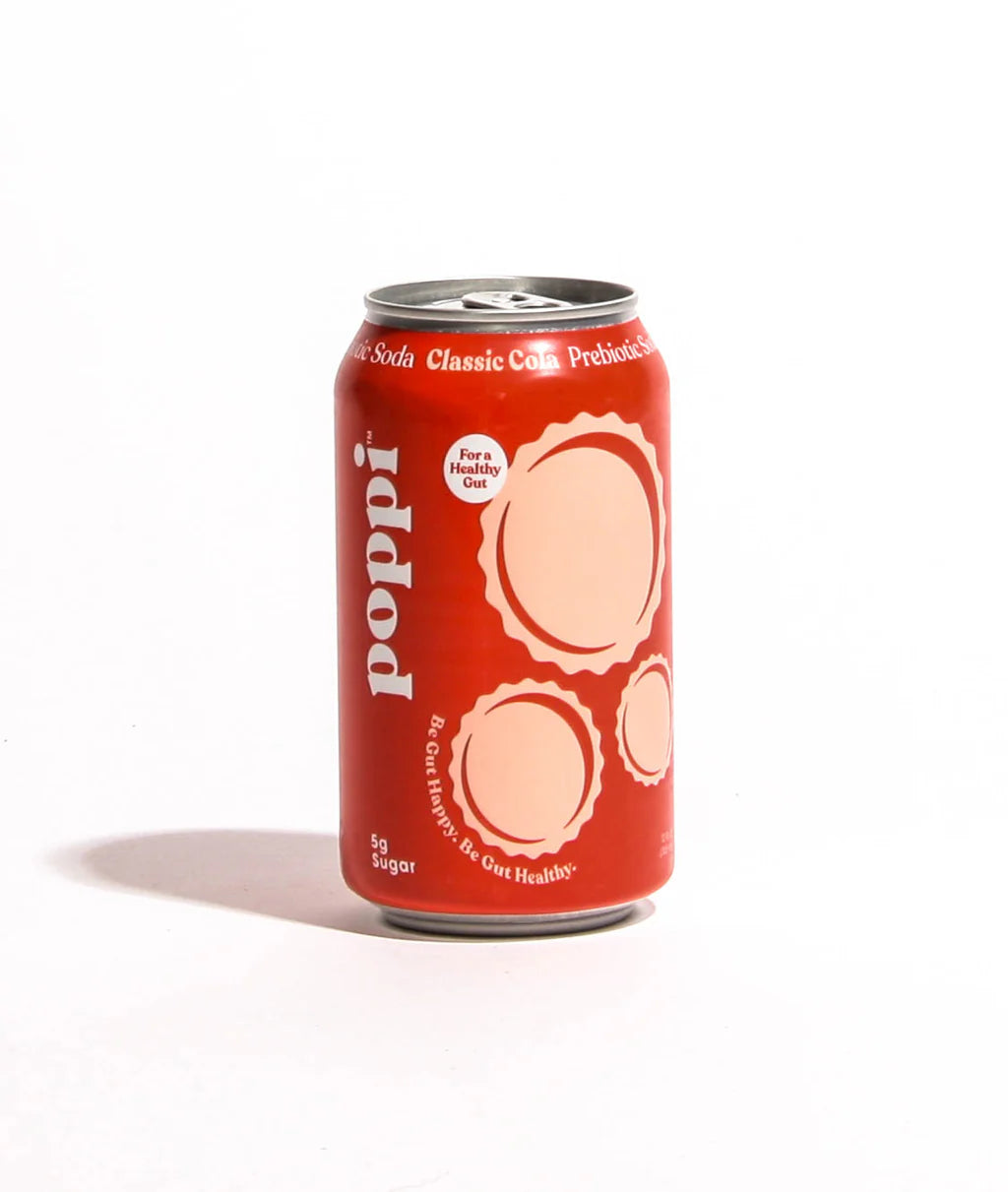 Prebiotic Classic Cola Soda by Poppi, 355ml