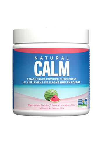 Watermelon Flavoured Magnesium Powder Supplement by Natural Calm, 226g