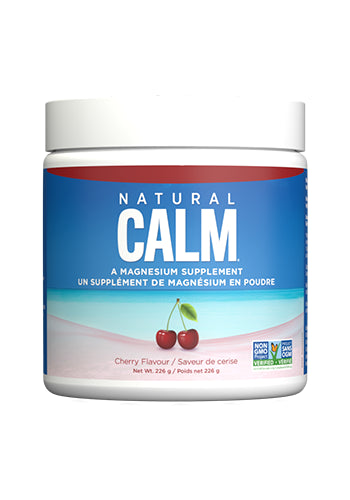 Cherry Flavoured Magnesium Powder Supplement by Natural Calm, 226g