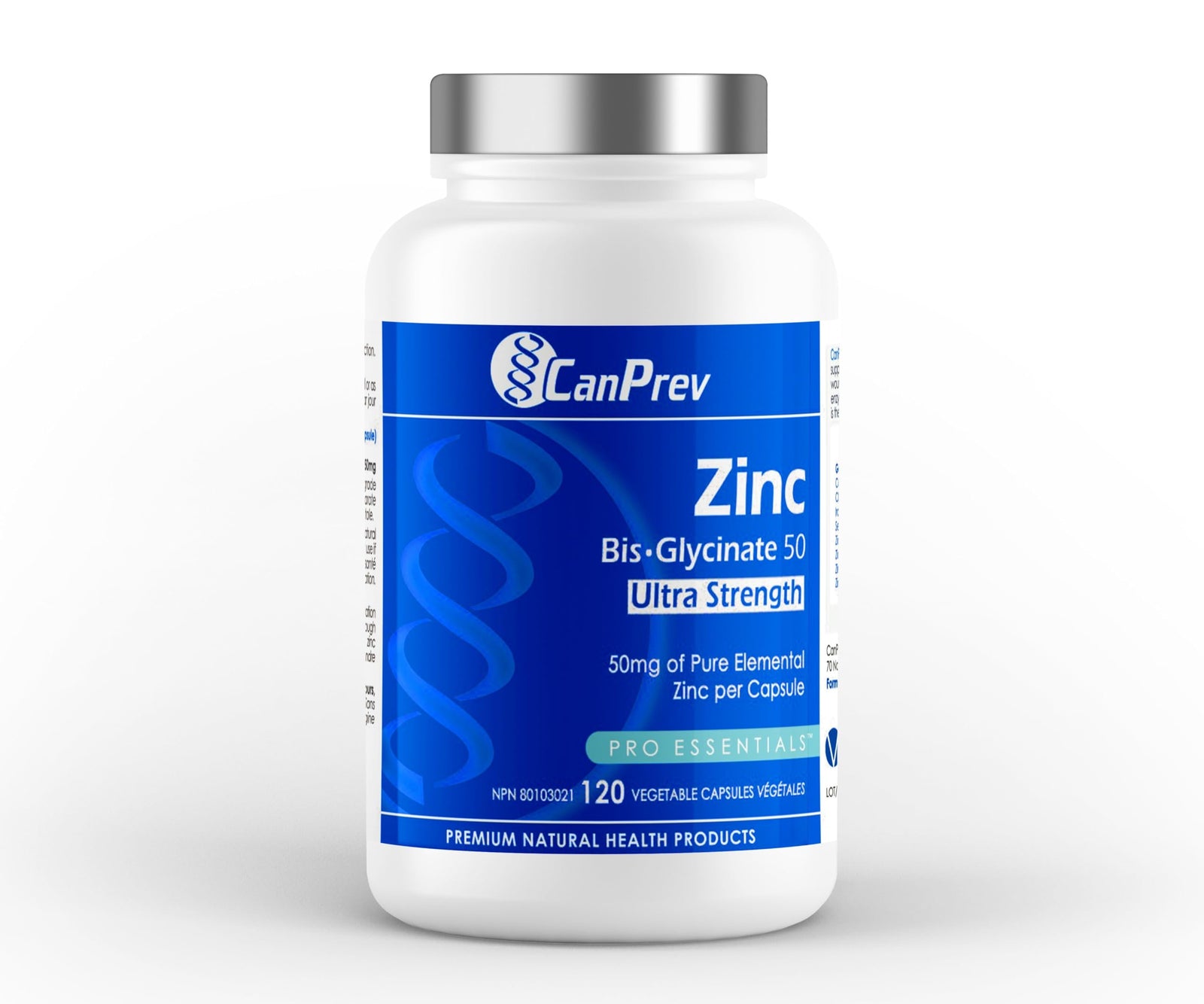 Zinc Bis-Glycinate 50 Ultra Strength by CanPrev, 120 capsules