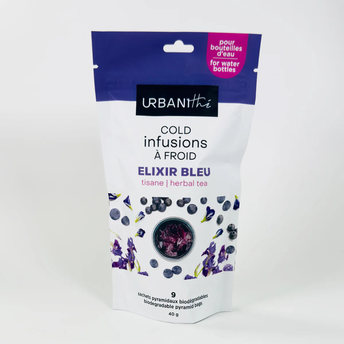 Elixir Bleu Cold Infusion by Urbanithé, 9 tea bags