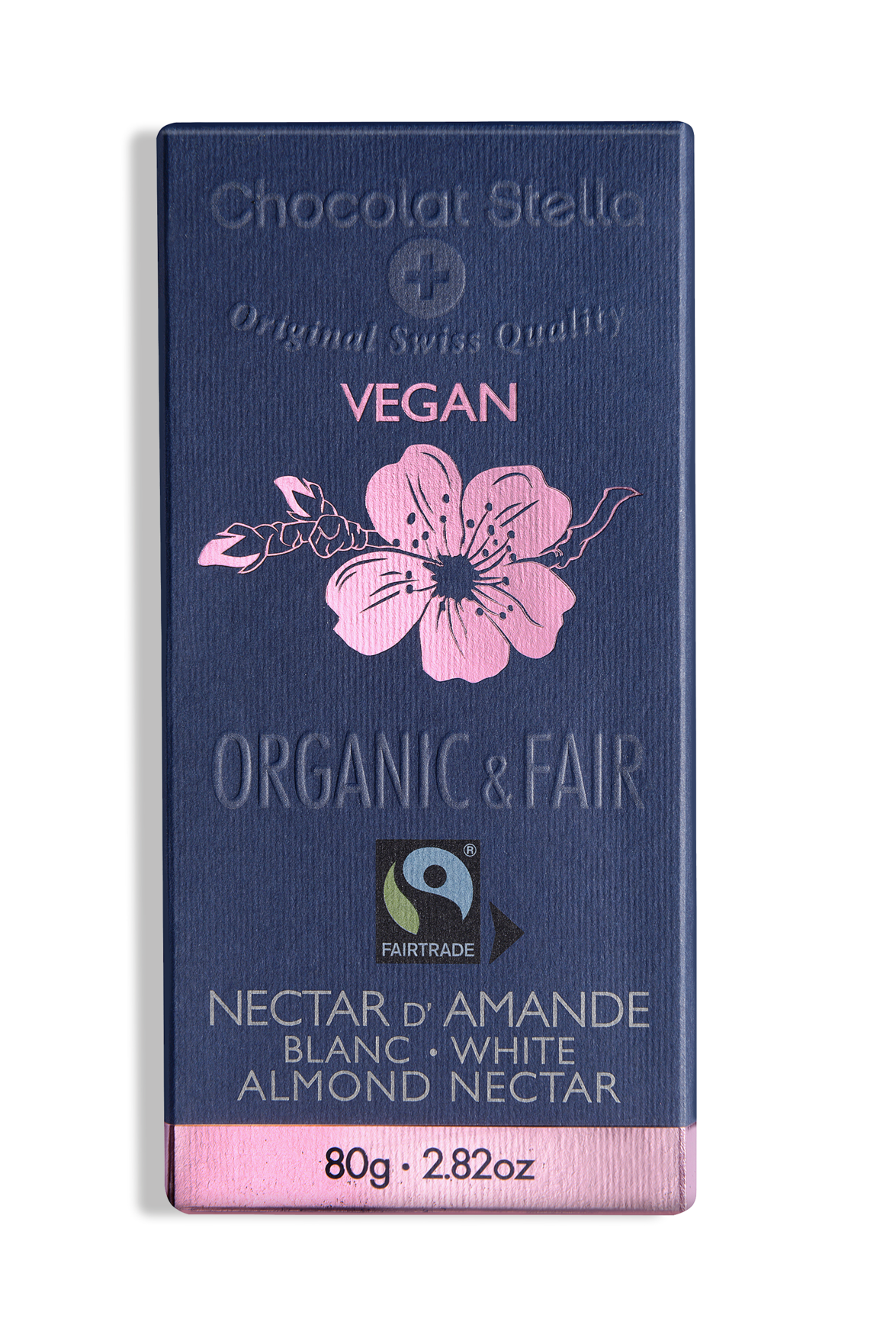 Organic Vegan White Almond Nectar Chocolate by Chocolat Stella, 80g