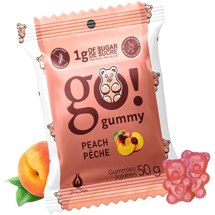 Peach Gummies by Go! Gummy, 50g