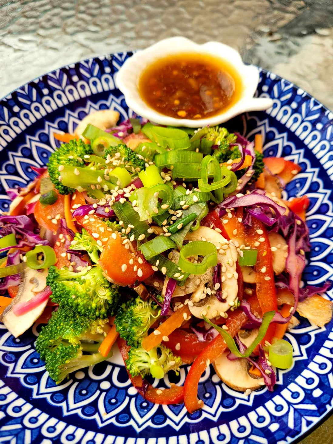 Stir-Fry Raw Salad with Sweet and Spicy Sesame Dressing by Marché NDG