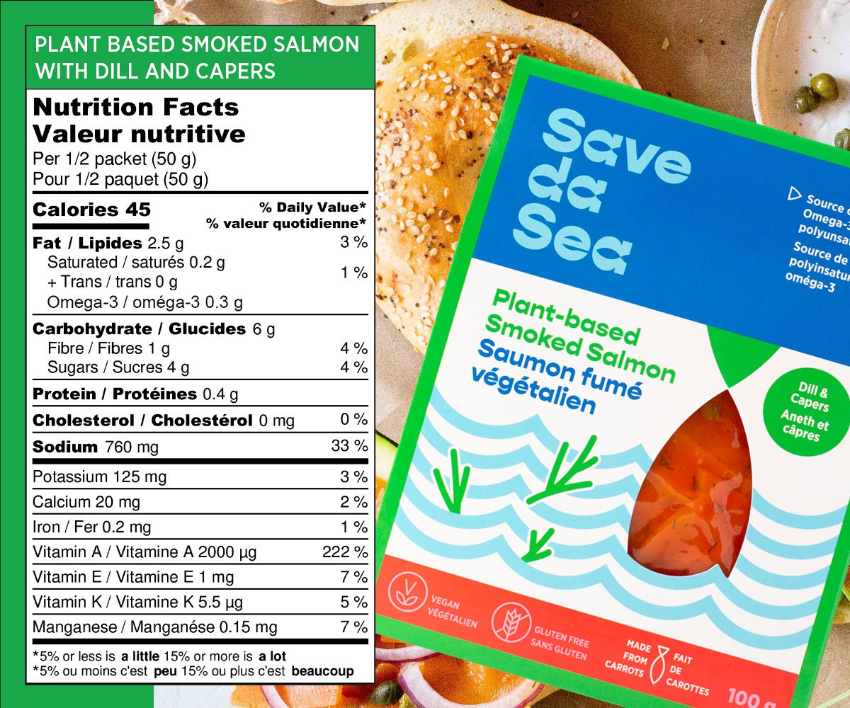 Plant Based Smoked Salmon by Save da Sea, 100g