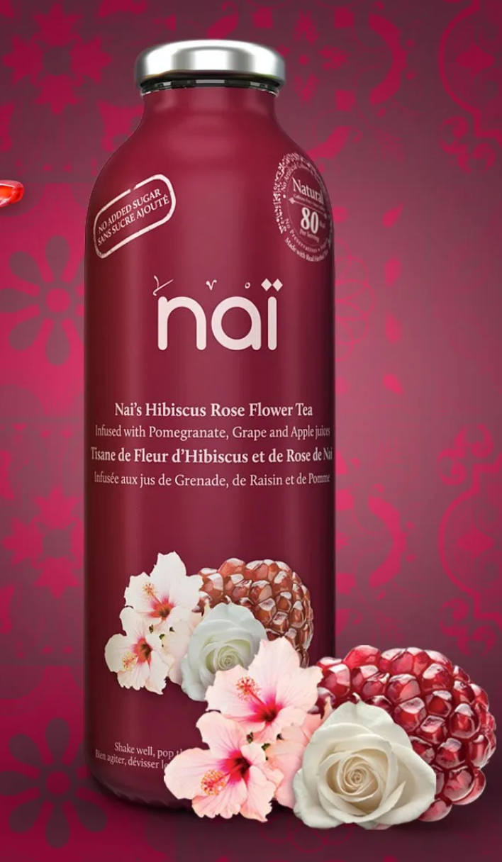 Hibiscus Rose Flower Tea by Nai, 473ml